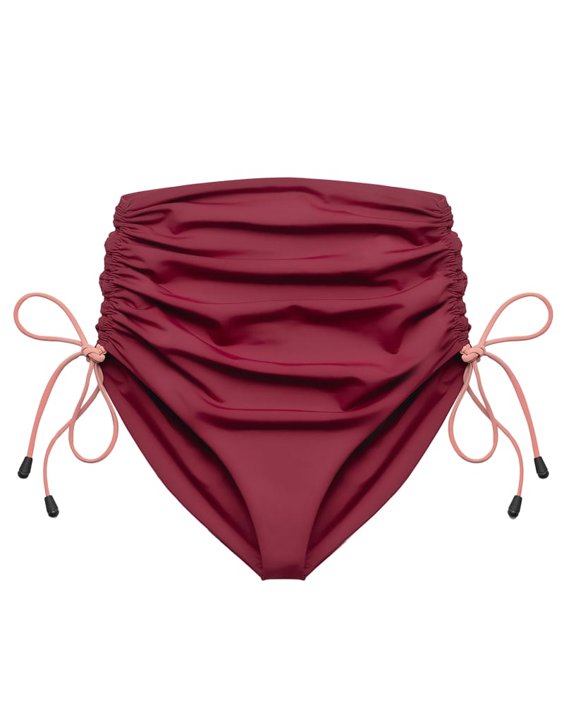 Burgundy high waisted store bikini bottoms